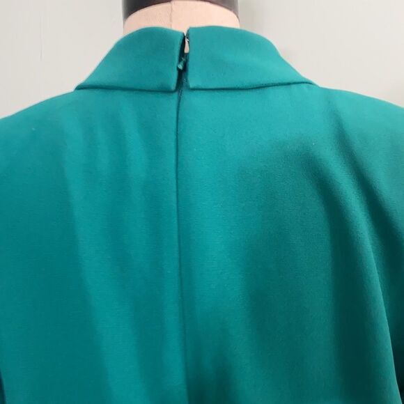 Vintage Bow Front Long Sleeve Midi Dress - Picture 4 of 6